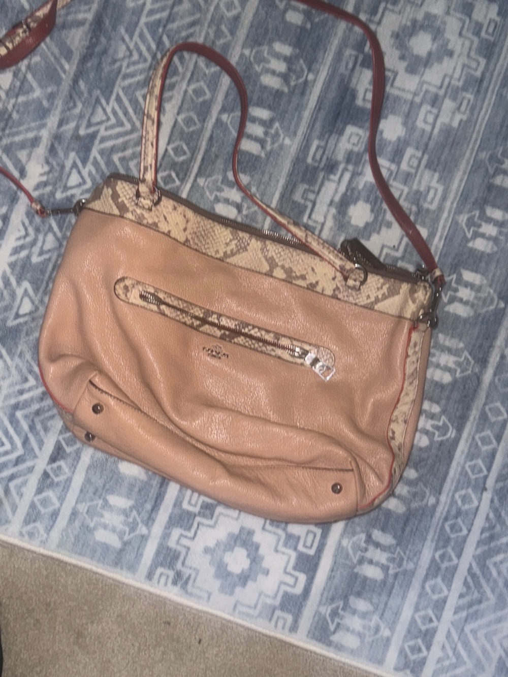 Coach Tyler Tote Bag never used with pebble leather